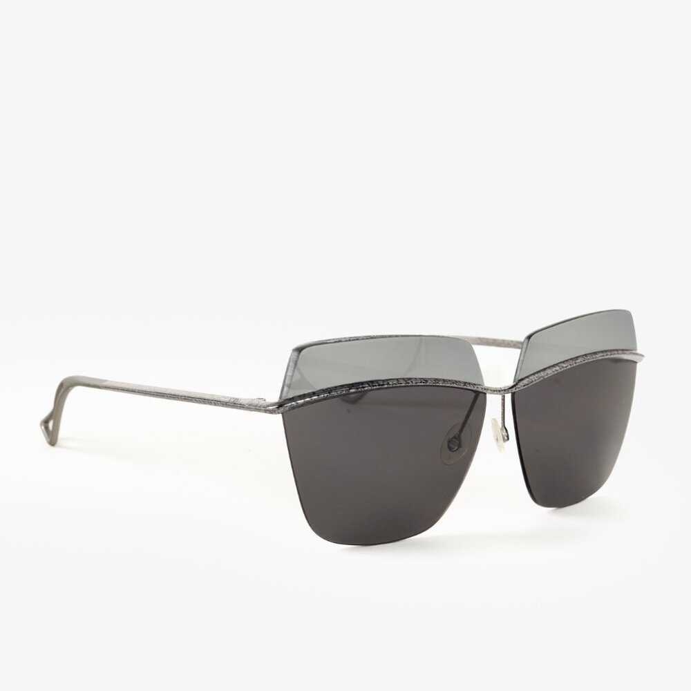 Christian Dior Metallic Pewter Mirror Sunnies